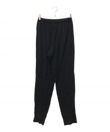 YOHJI YAMAMOTO（ヨウジヤマモト）の古着「裾デザインテーパードパンツ」｜ブラック