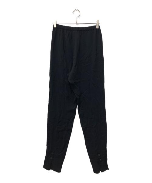 YOHJI YAMAMOTO（ヨウジヤマモト）YOHJI YAMAMOTO (ヨウジヤマモト) 裾デザインテーパードパンツ ブラック サイズ:SIZE Sの古着・服飾アイテム