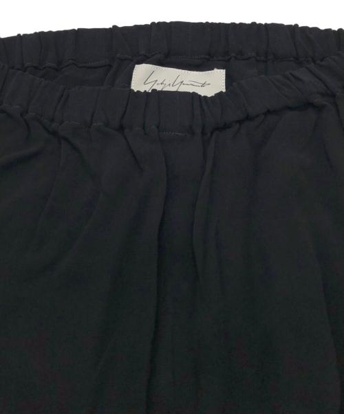 YOHJI YAMAMOTO（ヨウジヤマモト）YOHJI YAMAMOTO (ヨウジヤマモト) 裾デザインテーパードパンツ ブラック サイズ:SIZE Sの古着・服飾アイテム