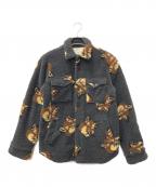 maison kitsuneメゾンキツネ）の古着「ボアフリースジャケット」｜グレー