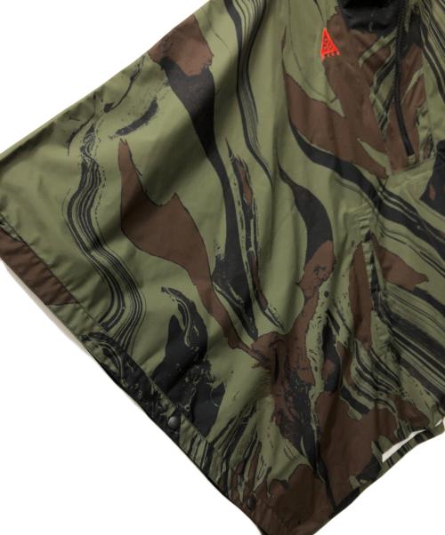 NIKE ACG（ナイキエーシージー）NIKE ACG (ナイキエーシージー) Fuji allover print poncho/フジ オールオーバー プリント ポンチョ グリーン サイズ:Sの古着・服飾アイテム
