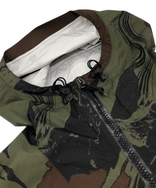 NIKE ACG（ナイキエーシージー）NIKE ACG (ナイキエーシージー) Fuji allover print poncho/フジ オールオーバー プリント ポンチョ グリーン サイズ:Sの古着・服飾アイテム
