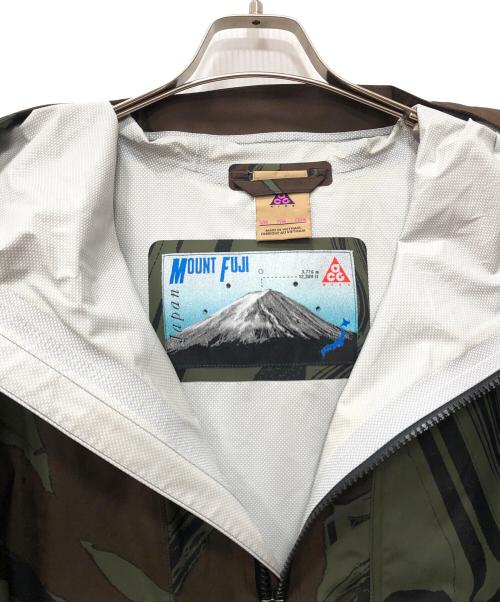 NIKE ACG（ナイキエーシージー）NIKE ACG (ナイキエーシージー) Fuji allover print poncho/フジ オールオーバー プリント ポンチョ グリーン サイズ:Sの古着・服飾アイテム