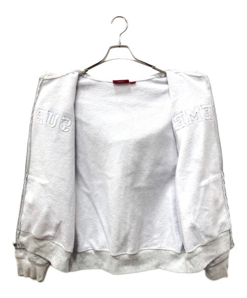SUPREME（シュプリーム）SUPREME (シュプリーム) Collegiate Applique Zip Up Hooded Sweatshirt グレー サイズ:SIZE Mの古着・服飾アイテム