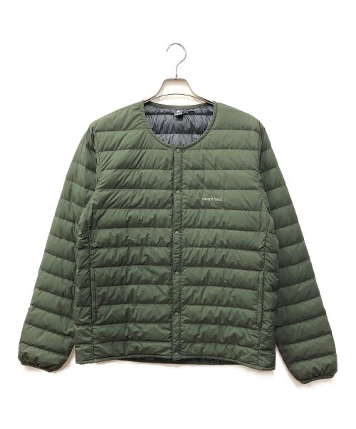 mont-bell（モンベル）mont-bell (モンベル) US スペリオダウン ラウンドネックジャケット グリーン サイズ:Lの古着・服飾アイテム