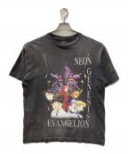 SAINT MICHAELセントマイケル）の古着「EV SS TEE / NEON GNSIS」｜ブラック
