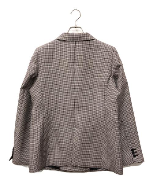 ANAYI（アナイ）ANAYI (アナイ) ダブルクロスピークドジャケット グレー×ブラウン サイズ:40の古着・服飾アイテム