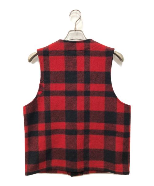 FILSON（フィルソン）FILSON (フィルソン) マッキーノ ウールバッファローチェックベスト レッド サイズ:40の古着・服飾アイテム