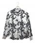 Ameri（アメリ）の古着「MOLE YARN EMBROIDERY SATIN SHIRT」｜ブルー×ブラック