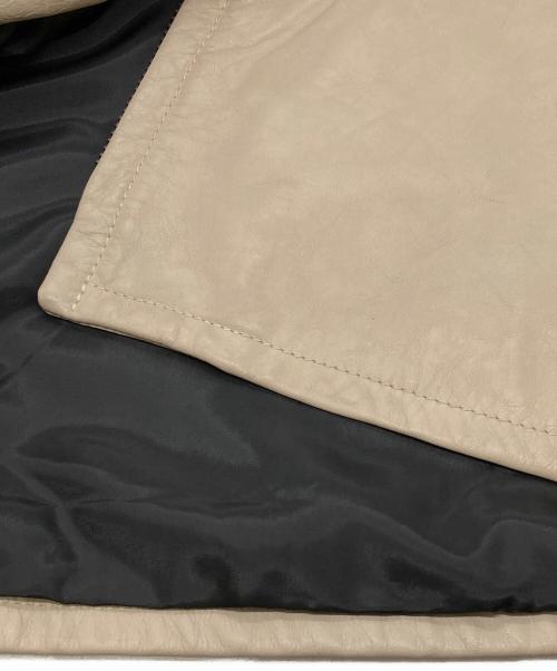 HARLEY-DAVIDSON（ハーレーダビッドソン）HARLEY-DAVIDSON (ハーレーダビッドソン) レザージャケット ベージュ サイズ:SIZE Lの古着・服飾アイテム