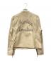 HARLEY-DAVIDSON (ハーレーダビッドソン) レザージャケット ベージュ サイズ:SIZE L：15000円