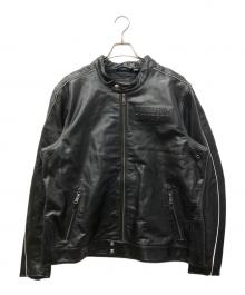HARLEY-DAVIDSON（ハーレーダビッドソン）の古着「Enodia レザージャケット（Enodia Leather Riding Jacket）」｜ブラック