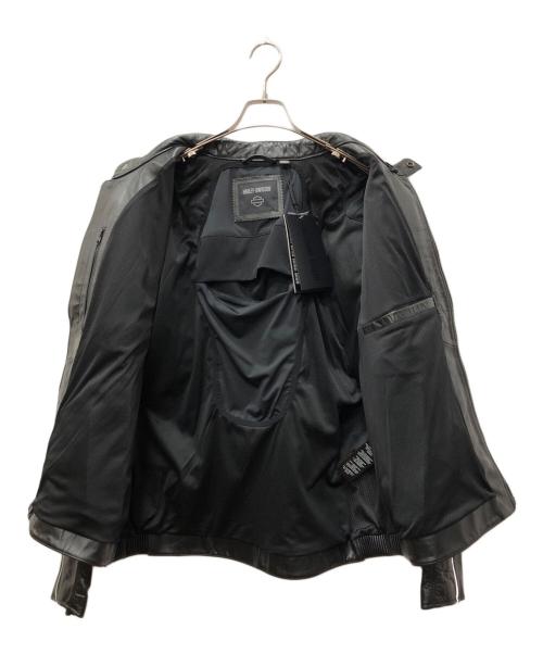 HARLEY-DAVIDSON（ハーレーダビッドソン）HARLEY-DAVIDSON (ハーレーダビッドソン) Enodia レザージャケット（Enodia Leather Riding Jacket） ブラック サイズ:SIZE XLの古着・服飾アイテム