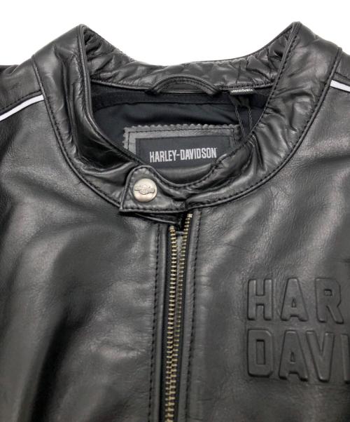 HARLEY-DAVIDSON（ハーレーダビッドソン）HARLEY-DAVIDSON (ハーレーダビッドソン) Enodia レザージャケット（Enodia Leather Riding Jacket） ブラック サイズ:SIZE XLの古着・服飾アイテム