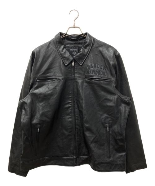 HARLEY-DAVIDSON（ハーレーダビッドソン）HARLEY-DAVIDSON (ハーレーダビッドソン) ロードロッカージャケット ブラック サイズ:SIZE 2XLの古着・服飾アイテム