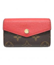 LOUIS VUITTON（ルイ ヴィトン）の古着「ミュルティ・カルト・サラ/カードケース」｜ブラウン×レッド