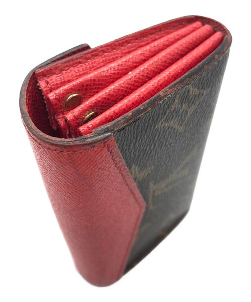 LOUIS VUITTON（ルイ ヴィトン）LOUIS VUITTON (ルイ ヴィトン) ミュルティ・カルト・サラ/カードケース ブラウン×レッドの古着・服飾アイテム