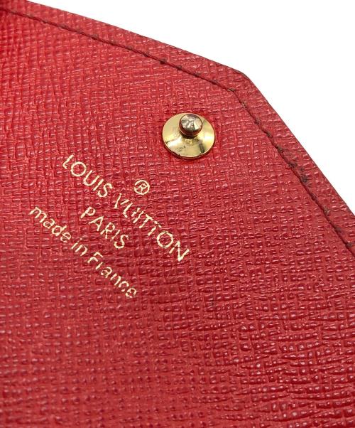 LOUIS VUITTON（ルイ ヴィトン）LOUIS VUITTON (ルイ ヴィトン) ミュルティ・カルト・サラ/カードケース ブラウン×レッドの古着・服飾アイテム