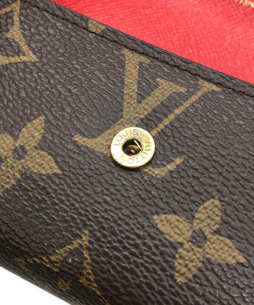 LOUIS VUITTON（ルイ ヴィトン）LOUIS VUITTON (ルイ ヴィトン) ミュルティ・カルト・サラ/カードケース ブラウン×レッドの古着・服飾アイテム