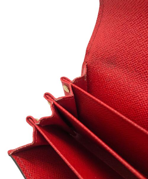 LOUIS VUITTON（ルイ ヴィトン）LOUIS VUITTON (ルイ ヴィトン) ミュルティ・カルト・サラ/カードケース ブラウン×レッドの古着・服飾アイテム