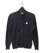 MONCLERモンクレール）の古着「MAGLIONE TRICOT CARDIGAN ジップアップニット」｜ブラック