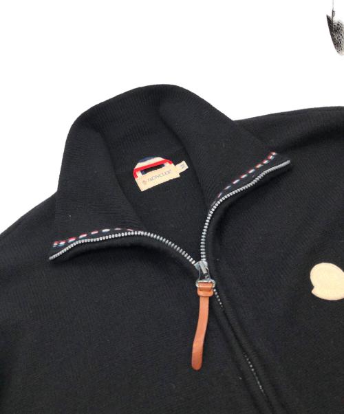 MONCLER（モンクレール）MONCLER (モンクレール) MAGLIONE TRICOT CARDIGAN ジップアップニット ブラック サイズ:Mの古着・服飾アイテム