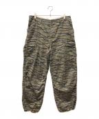 Hysteric Glamourヒステリックグラマー）の古着「BARBED WIRE CAMO柄 6ポケット カーゴパンツ」｜グリーン