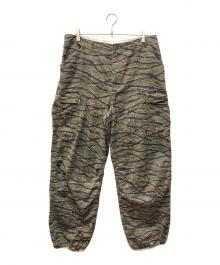 Hysteric Glamour（ヒステリックグラマー）の古着「BARBED WIRE CAMO柄 6ポケット カーゴパンツ」｜グリーン