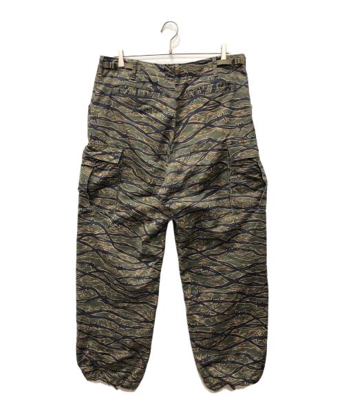 Hysteric Glamour（ヒステリックグラマー）Hysteric Glamour (ヒステリックグラマー) BARBED WIRE CAMO柄 6ポケット カーゴパンツ グリーン サイズ:Lの古着・服飾アイテム