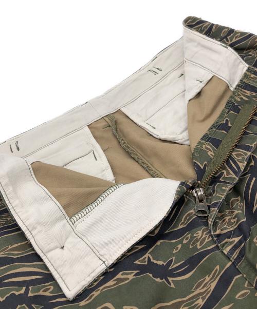 Hysteric Glamour（ヒステリックグラマー）Hysteric Glamour (ヒステリックグラマー) BARBED WIRE CAMO柄 6ポケット カーゴパンツ グリーン サイズ:Lの古着・服飾アイテム