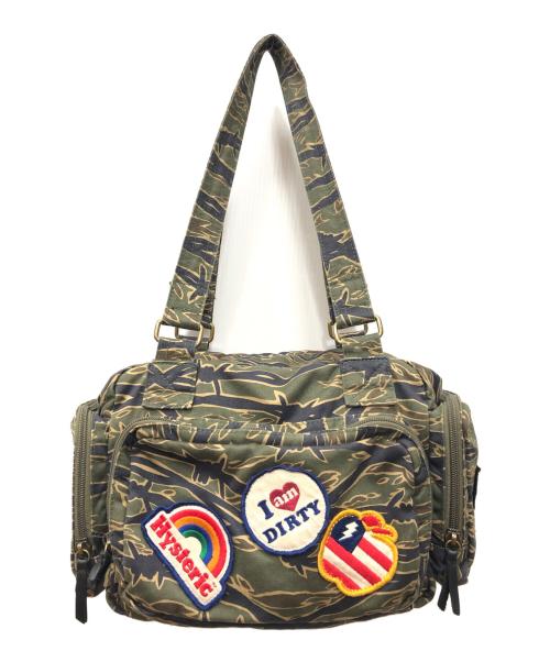 Hysteric Glamour（ヒステリックグラマー）Hysteric Glamour (ヒステリックグラマー) PATCH SCRATCH ミニボストンバッグ カーキ サイズ:下記参照の古着・服飾アイテム