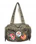Hysteric Glamour（ヒステリックグラマー）の古着「PATCH SCRATCH ミニボストンバッグ」｜カーキ