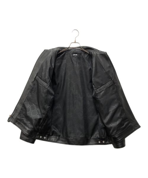 Schott（ショット）Schott (ショット) LEATHER TRACKER JACKET ブラック サイズ:XLの古着・服飾アイテム