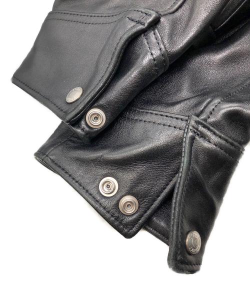 Schott（ショット）Schott (ショット) LEATHER TRACKER JACKET ブラック サイズ:XLの古着・服飾アイテム