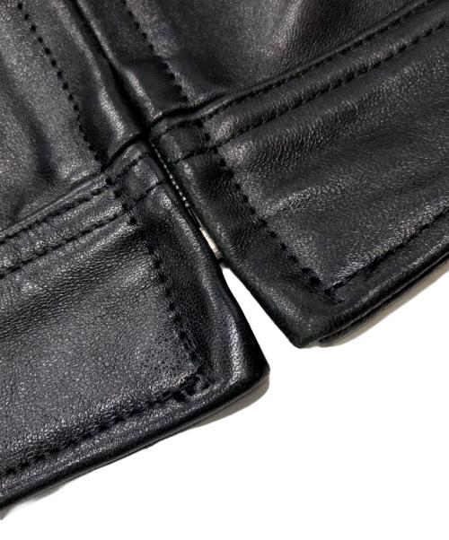 Schott（ショット）Schott (ショット) LEATHER TRACKER JACKET ブラック サイズ:XLの古着・服飾アイテム
