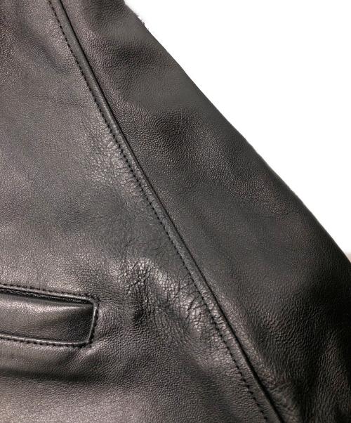 Schott（ショット）Schott (ショット) LEATHER TRACKER JACKET ブラック サイズ:XLの古着・服飾アイテム