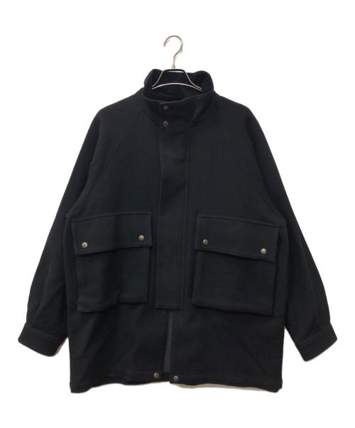 Traditional Weatherwear（トラディショナルウェザーウェア）Traditional Weatherwear (トラディショナルウェザーウェア) ELGIN ツイードフィールドコート ブラック サイズ:38の古着・服飾アイテム