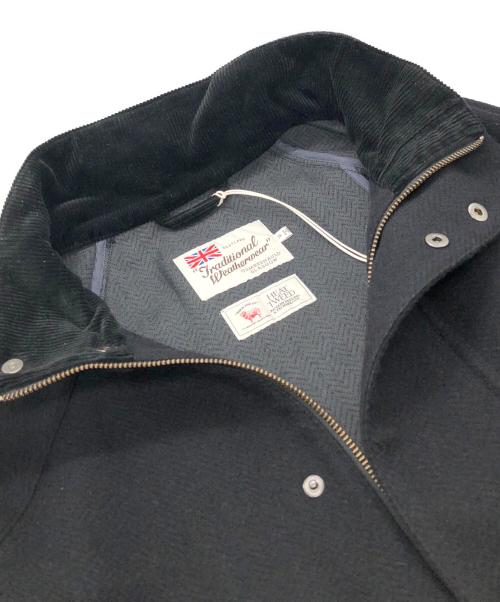 Traditional Weatherwear（トラディショナルウェザーウェア）Traditional Weatherwear (トラディショナルウェザーウェア) ELGIN ツイードフィールドコート ブラック サイズ:38の古着・服飾アイテム