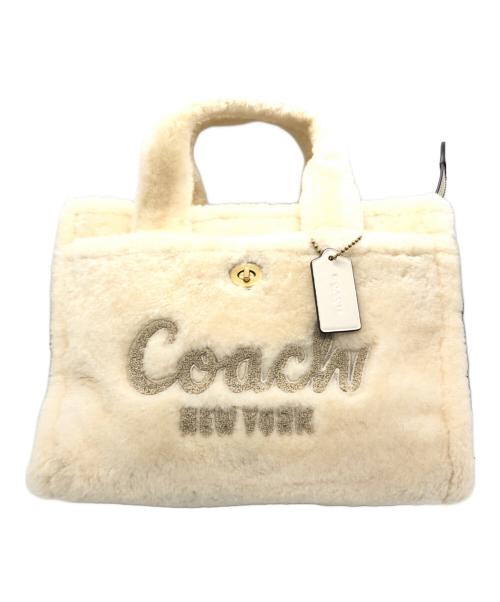 COACH（コーチ）COACH (コーチ) シアリング カーゴトート アイボリーの古着・服飾アイテム
