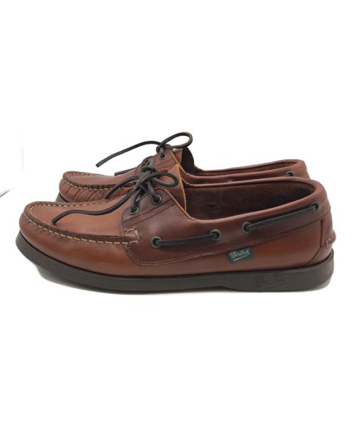 PARABOOT（パラブーツ）PARABOOT (パラブーツ) BARTH デッキシューズ ブラウン サイズ:8の古着・服飾アイテム