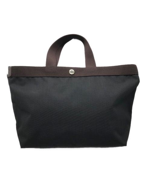 Herve Chapelier（エルベシャプリエ）Herve Chapelier (エルベシャプリエ) コーデュラスクエアトート（M） ブラックの古着・服飾アイテム