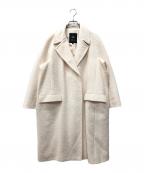 DRAWERドゥロワー）の古着「RESORT2 ネップチェスターコート」｜ピンク