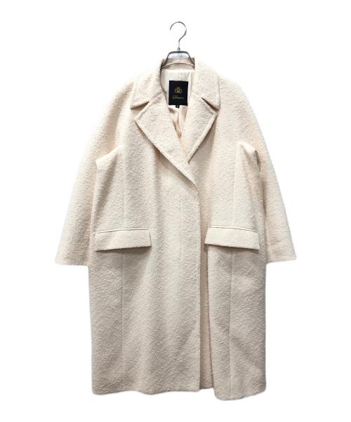DRAWER（ドゥロワー）DRAWER (ドゥロワー) RESORT2 ネップチェスターコート ピンク サイズ:36の古着・服飾アイテム
