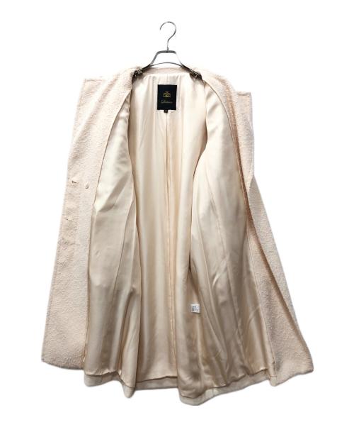 DRAWER（ドゥロワー）DRAWER (ドゥロワー) RESORT2 ネップチェスターコート ピンク サイズ:36の古着・服飾アイテム
