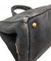 中古・古着 PRADA (プラダ) カナパデニム2WAY トートバッグ ブラック：45000円