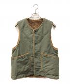 Engineered Garmentsエンジニアド ガーメンツ）の古着「Over Vest」｜カーキ×ブラウン
