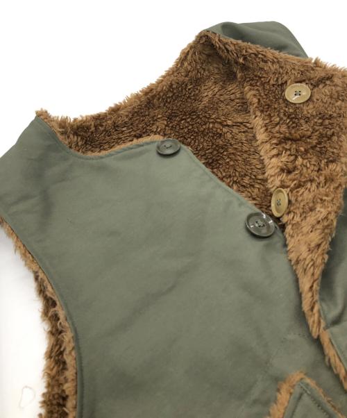 Engineered Garments（エンジニアド ガーメンツ）Engineered Garments (エンジニアド ガーメンツ) Over Vest カーキ×ブラウン サイズ:Mの古着・服飾アイテム
