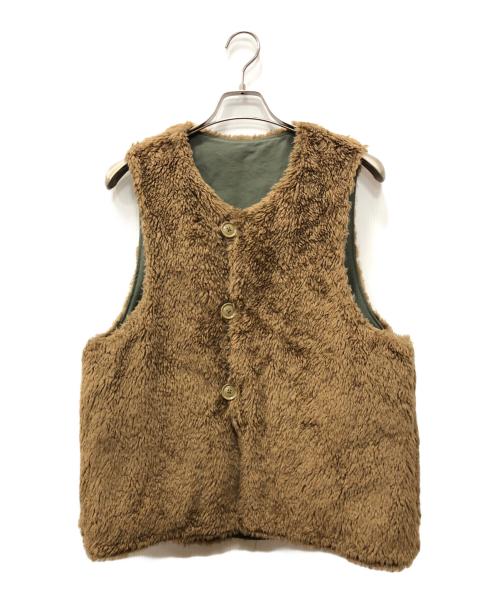 Engineered Garments（エンジニアド ガーメンツ）Engineered Garments (エンジニアド ガーメンツ) Over Vest カーキ×ブラウン サイズ:Mの古着・服飾アイテム