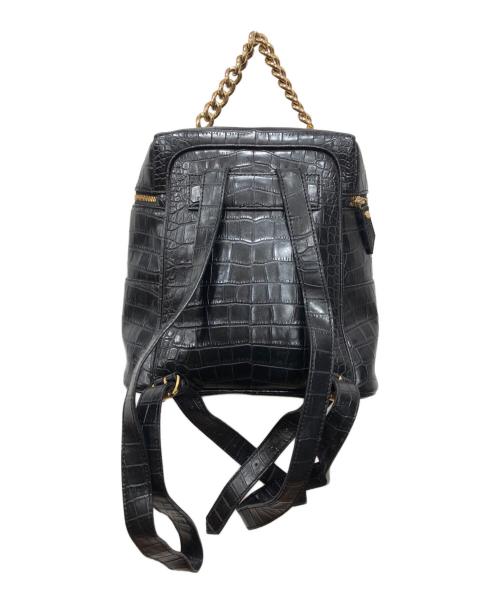 Vivienne Westwood ANGLOMANIA（ヴィヴィアンウエストウッドアングロマニア）Vivienne Westwood ANGLOMANIA (ヴィヴィアンウエストウッドアングロマニア) 型押しリュック ブラック サイズ:下記参照の古着・服飾アイテム