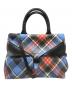 Vivienne Westwood（ヴィヴィアンウエストウッド）の古着「チェック2WAYハンドバッグ」｜ブルー×レッド